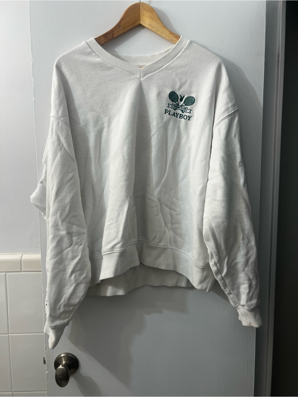 Playboy by PacSun Tennis Club V-neck sweatshirt